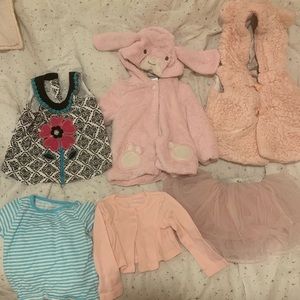 Lot baby girl clothes 12 months